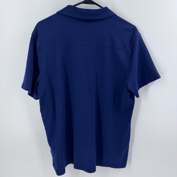 01.Algo Performance ShortSleeve Polo Shirt - Blue / Size Large - Picture 2 of 5